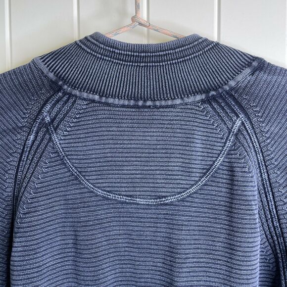 Tommy Bahama Relax Blue Knit 1/4 Zip Pullover Sweater Cotton Men's Large - Picture 5 of 12